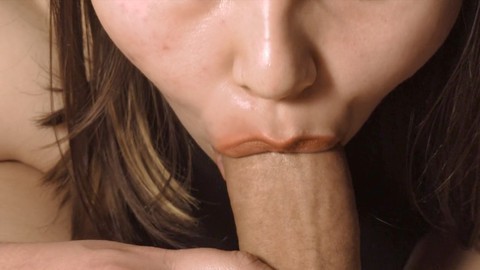 Cock sucking, lip stick, asmr